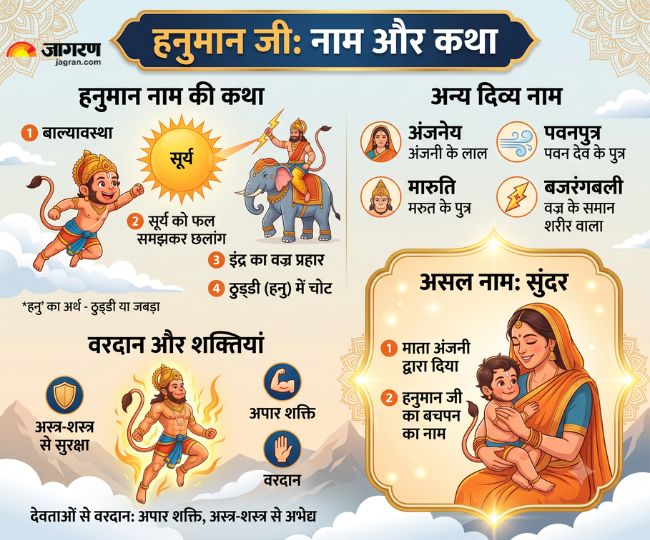 हनुमान जी के बचपन का नाम